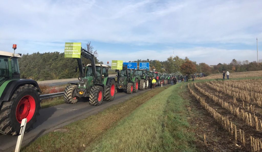 Bild JU Hof-Land Landwirtschaft Protest